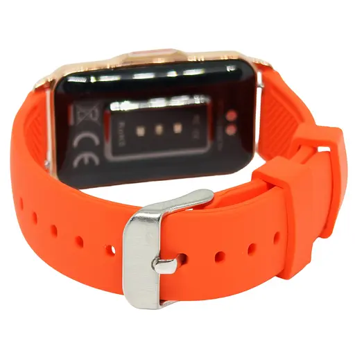 Ремешок каучуковый оранжевый размер 18 - фото 2