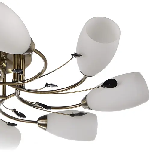 Люстра потолочная Brille классическая E14 60W BZ (LK-170C/8) - фото 4