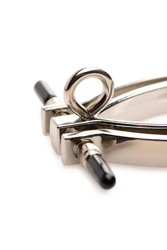 Зажим для половых губ с поводком Master Series Pussy Tugger Adjustable Vagina Clamp with Chain - фото 4