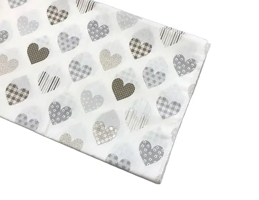 Хлопковая пеленка Moontime 100х80см "Сердечки" - фото 1