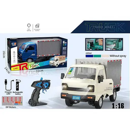 Машина вантажівка на радіокеруванні, акумулятор, світлові ефекти, 3688G147A (В асортименті) - фото 4