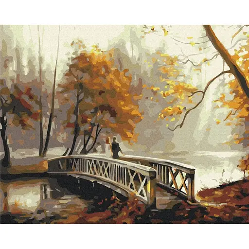 Картина по номерам на подрамнике Brushme Осенний туман - фото 1
