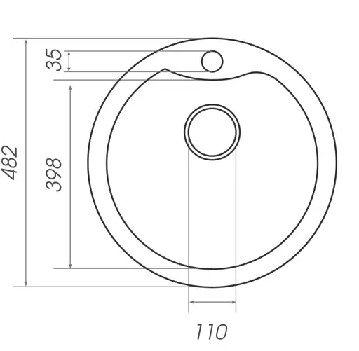 Кухонная мойка Platinum 480 TURAS (SP000039606) - фото 6
