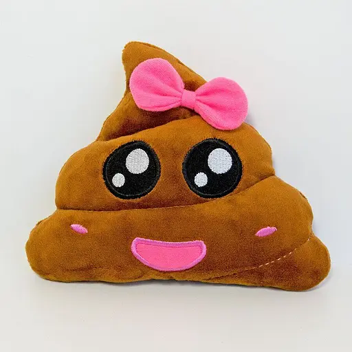 Смайлик Міс какашка 16см м'яка іграшка