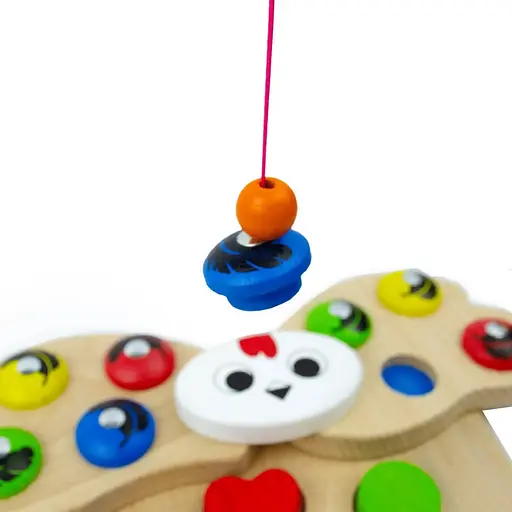 Дерев'яна розвивальна гра "Магнітний сортер Квочка" 900637 - фото 5