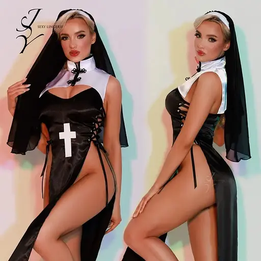 Еротичний костюм черниці JSY 5950 One Size - фото 6