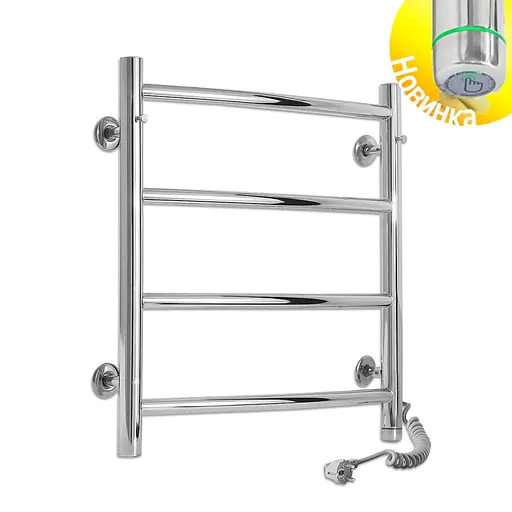 Электрический полотенцесушитель Laris Классик П4 450x500 Е сенсор S3 правый 73207720, Хром, Правое, Электронный - фото 2