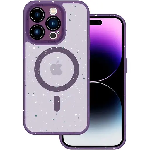Чохол-накладка DK для Apple iPhone 12 Pro MagSafe Composite Matte Splash (deep purple) - фото 4