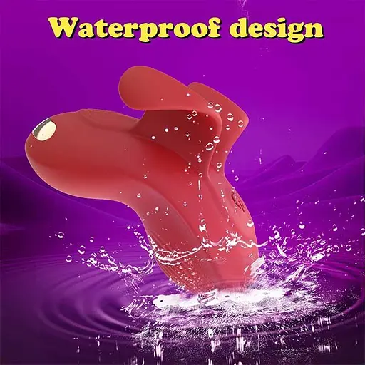 Кліторальний смарт-вібратор Love Spouse силіконовий з акумулятором для жінок 71 мм бордовий - фото 6