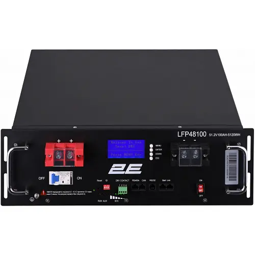 Аккумулятор 2E LFP48100 19" LCD 16S LiFePo4 48V 100Ah (2E-LFP48100-LCD) - фото 2
