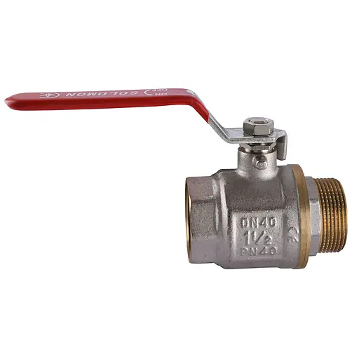 Кран кульовий прямий Solomon 1 1/2″ ЗВ КР PN40 В1002FM - фото 1