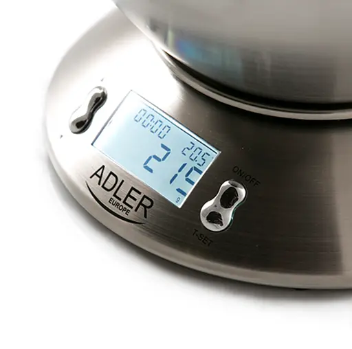 Ваги кухонні з таймером з чашею металеві Adler AD 3134 - фото 4