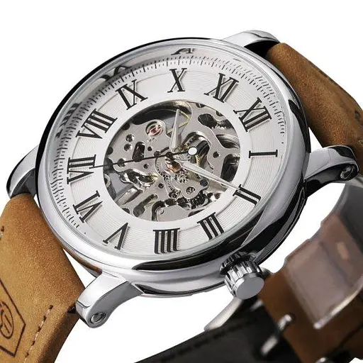 Чоловічий механічний наручний годинник Forsining Vintage Pro - фото 6