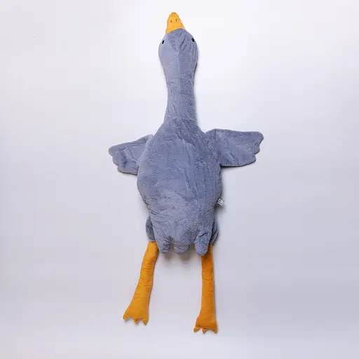 М'яка іграшка-подушка з пледом усередині Гусак-обіймусь 135 (см) 3 в 1 Сірий Colorful Home 520-6G - фото 4