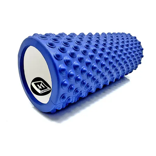 Массажный ролик EasyFit Grid Roller Light 33 см Синий (EF-2016-BL) - фото 1