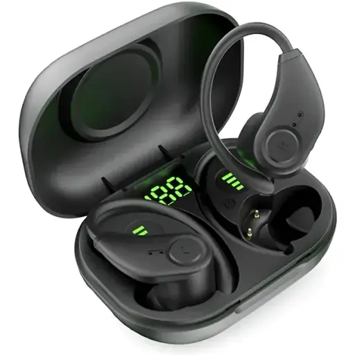 Беспроводные Bluetooth наушники Bluedio S6 V2 с зарядным чехлом черные - фото 4