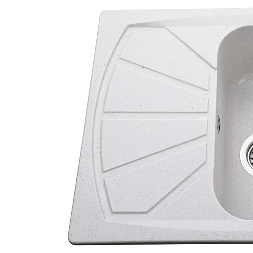 Гранитная мойка Globus Lux Tana жемчужный 650x500мм 000022416, Серый - фото 2