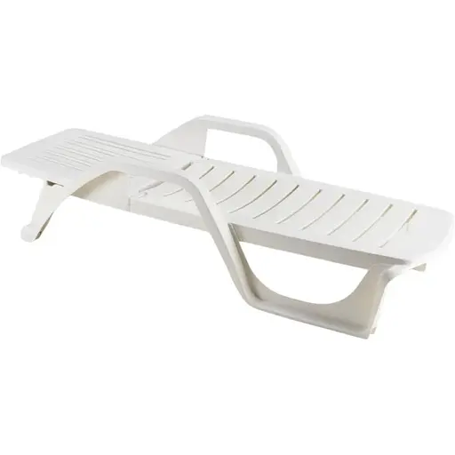 Шезлонг пластиковий Bica Zanzibar, білий - фото 4