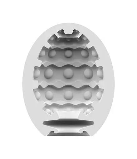 Мастурбатор яйцо Satisfyer Egg Single Bubble белый - фото 2