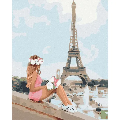 Картина по номерам на подрамнике Brushme Летом в Париже - фото 1