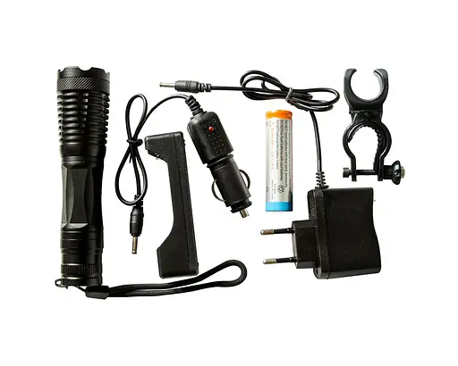 Мощный фонарь для велосипеда с аккумулятором 1837 вело фонарик велосипедный велофонарь - фото 1