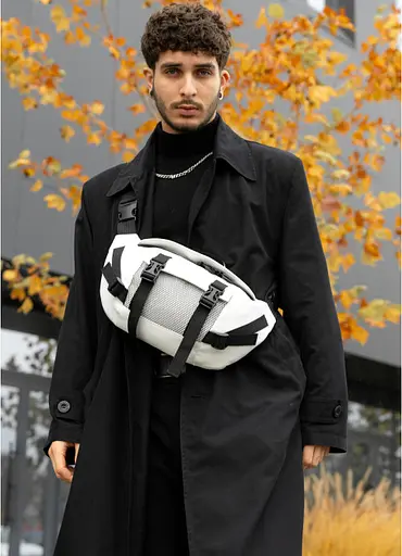 Велика чоловіча поясна сумка бананка Sambag 38х21 см sum0027303 - фото 8