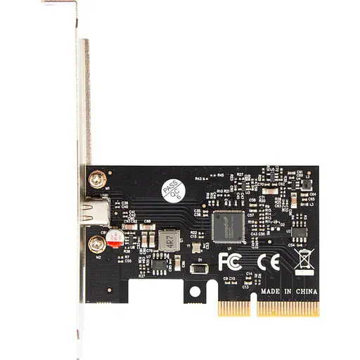 Плата расширения Frime PCI-E to USB3.2 Gen2x2 20Gbps TYPE-C ASM3242 (ECF-PCIEtoUSB014.LP) - фото 1