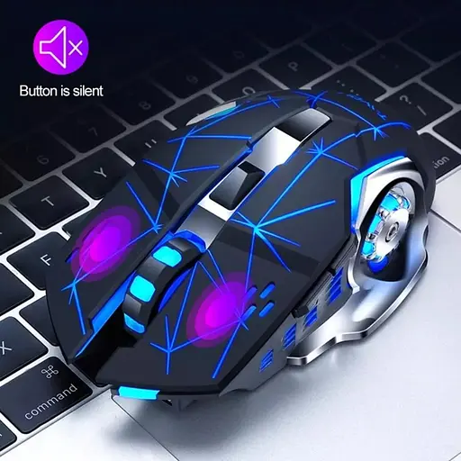 Компьютерная мышь T-Wolf Q13 беспроводная игровая с подсветкой Strip Black Original - фото 6