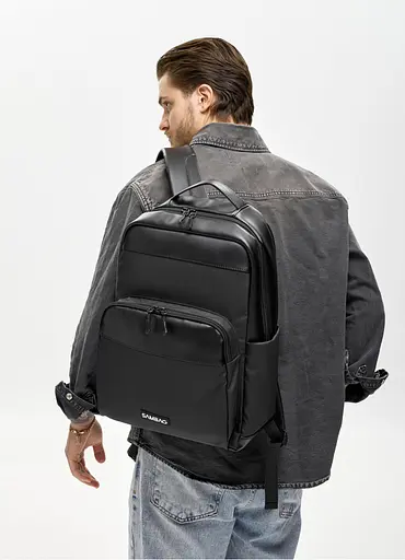 Чоловічий рюкзак Sambag Zard MOD чорний 40 х 28 х 14 см (25438164m) - фото 6