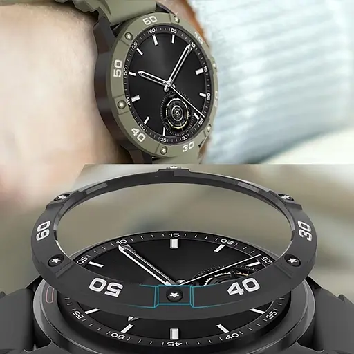 Безель Sikai для смартгодинника Xiaomi Watch S3 Black-white - фото 6