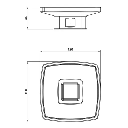 Мыльница Volle Teo матовое стекло 15-88-115, Хром - фото 2
