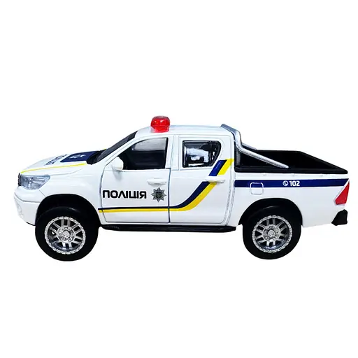Детская автомодель Toyota Hilux Police TechnoDrive KM250426 масштаб 1:32 - фото 1