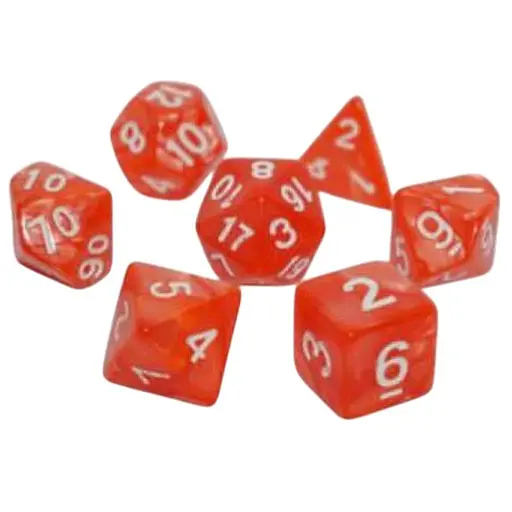Набір кубиків Pearl 7 Dice Set - Coral, 7 шт. (g7dpearl21) - фото 1