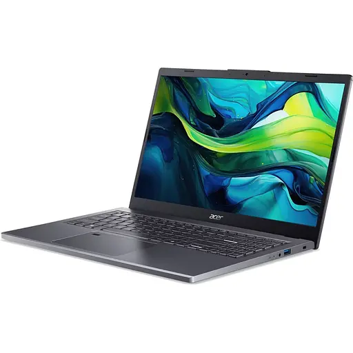 Ноутбук Acer 15.6'' Aspire 15 A15-51M, FHD IPS, процессором Intel Core i9-13900H (24M Cache, 5.40 GHz), 32GB LPDDR5, 1TB SSD, Intel Iris Xe, No OS, Steel серый - фото 5