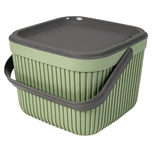 Корзина Herevin Green з ручкою та кришкою 7 л (161199-153) - фото 1