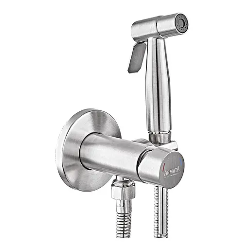 Набор гигиенического душа скрытого монтажа Armata SUS-333 из нержавеющей стали CH6490, Нержавеющая сталь - фото 4