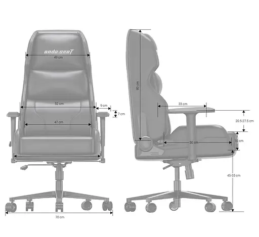 Игровое кресло Anda Seat X3 Gaming Sofa Black PVC (AD-W-SF03-04-B-PV) - фото 8