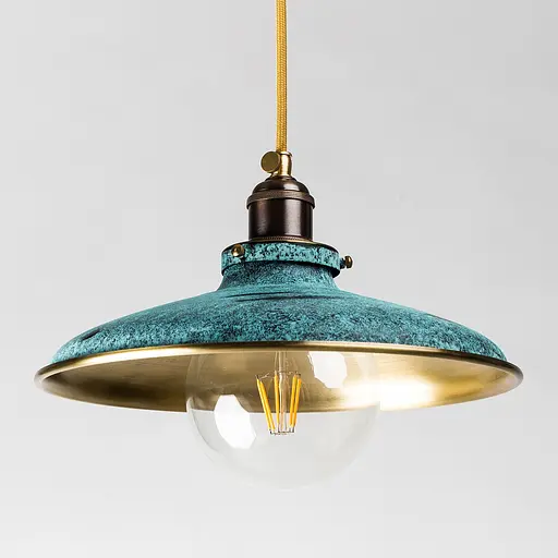 Подвес латунный Hat F, PikArt арт. 527 Зеленый - фото 1