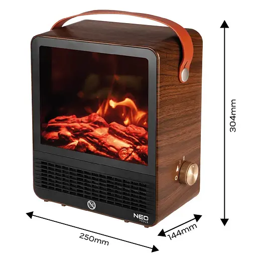 Камін електричний Neo Tools декоративний 850/1500Вт - фото 5