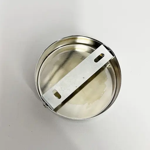 Одинарное круглое потолочное основание в хроме 10х2,5 см | Line F | Арт. BASE 1 CH - фото 3