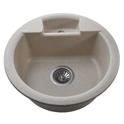 Гранітна мийка Globus Lux Guron піщаний 480 мм А0004, Терра - фото 2