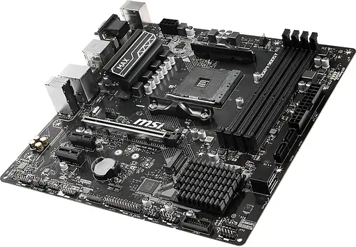 Материнская плата MSI B450M Pro-VDH Max (B450M PRO-VDH MAX) (Socket AM4, AMD B450, Micro-ATX) Б/у - фото 3