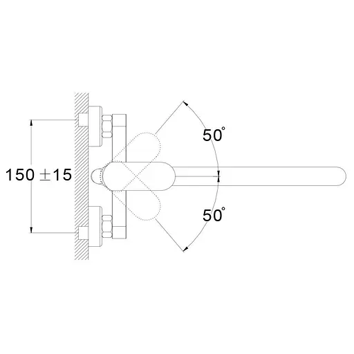 Змішувач для ванни TROYA LAB7-A136 одноважільний 30412 - фото 3