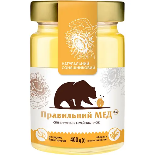Мед Правильний мед Подсолнечный, 400 г (894385)
