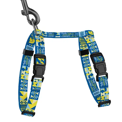 Шлей с поводком для кошек и мелких собак Баркси Urban патриотическая размер XS Мечта - фото 2