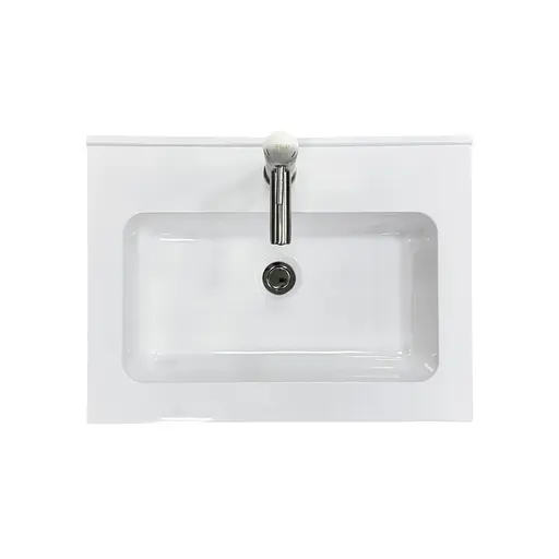 Раковина накладна Adamant FLATE 60, прямокутна, з сифоном Click-Clack + змішувач (4824296207701) - фото 4
