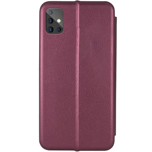 Кожаный чехол-книга Classy для Samsung Galaxy A51 Бордовый - фото 2
