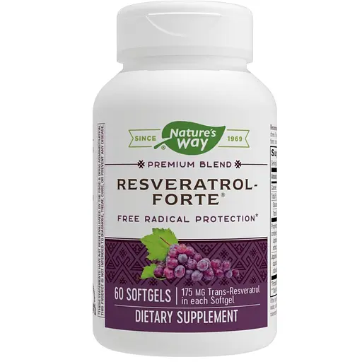 Ресвератрол-Форте Resveratrol~Forte Nature&#39;s Way 175 мг 60 гелевых капсул