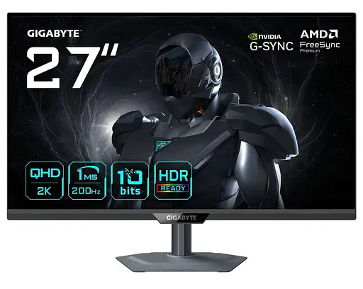 Монитор 27" Gigabyte G27Q2 Gaming Monitor QHD IPS 200Hz / OC 210Hz (G27Q2 Gaming Monitor) - фото 1