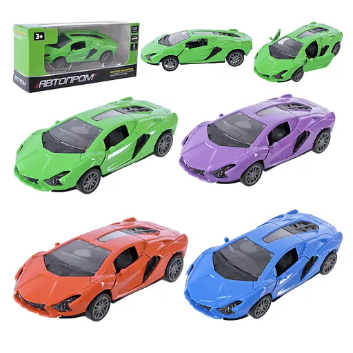 Металева автомодель Автопром 1:43, відкриваються двері AP4395 (В асортименті) - фото 5